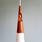 Suspension scandinave en opaline et teck, Uno &  Östen Kristiansson, 1960