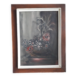 Tableau ancien à l'huile représentant une nature morte