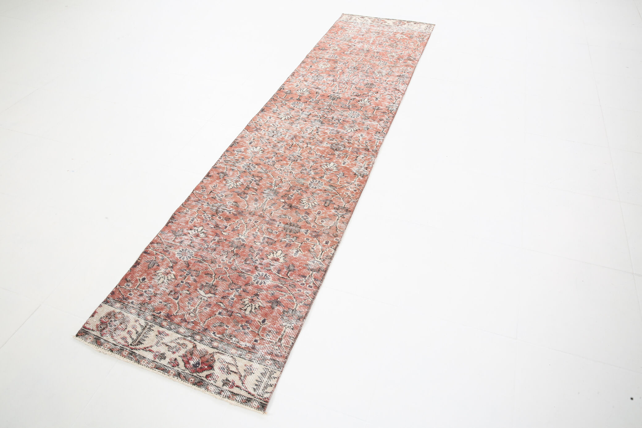 Tapis turc rouge pâle 2x9, 71x288Cm