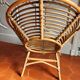 Large rattan armchair from the 70s