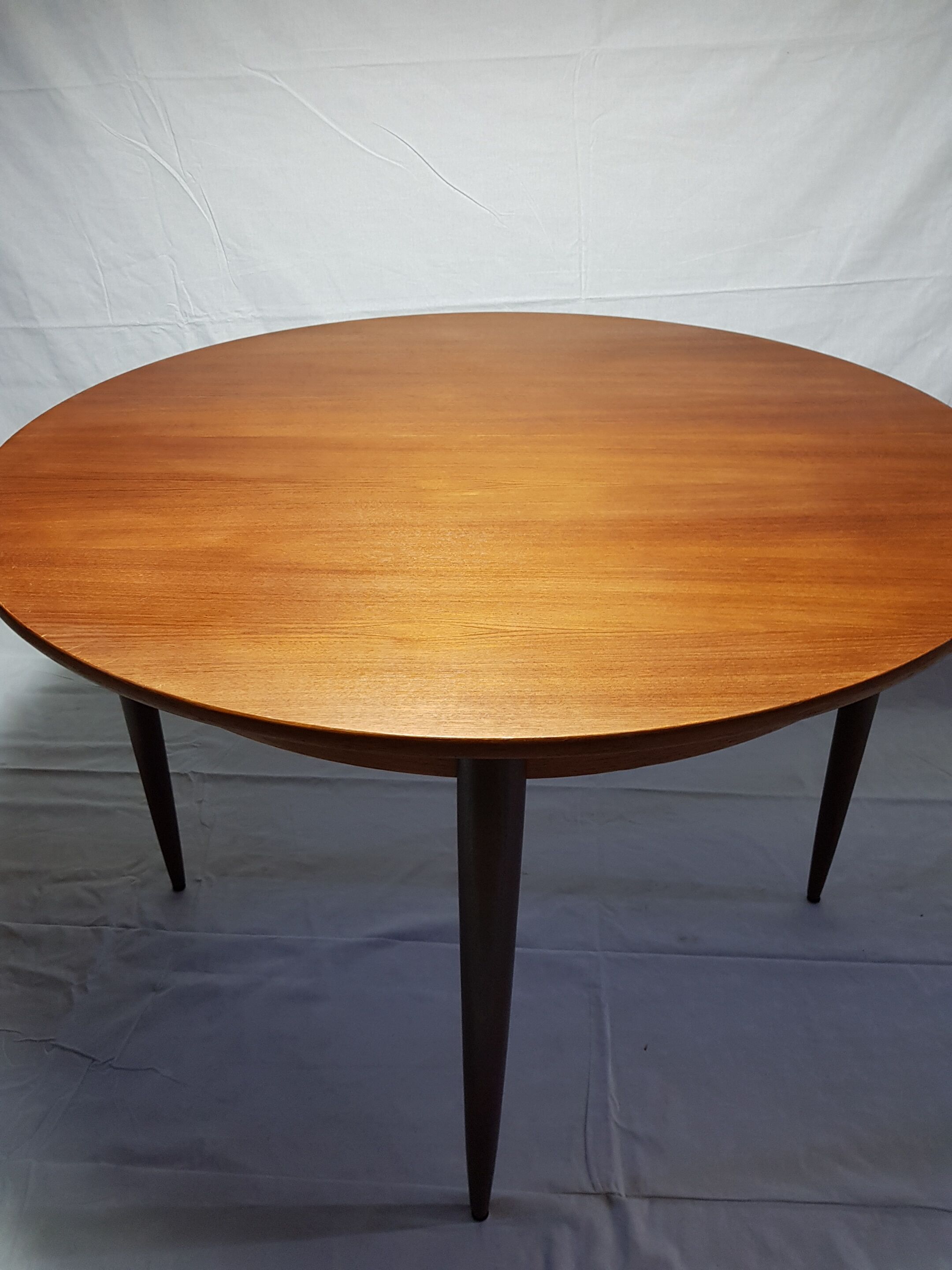 Danish teak dining table with extension cords 1960