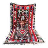 Vintage Moroccan Rug - Small Boujaad Rug - Boucharouit Rug