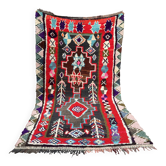Vintage Moroccan Rug - Small Boujaad Rug - Boucharouit Rug