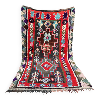 Tapis marocain vintage - Petit tapis Boujaad -  Tapis Boucharouit