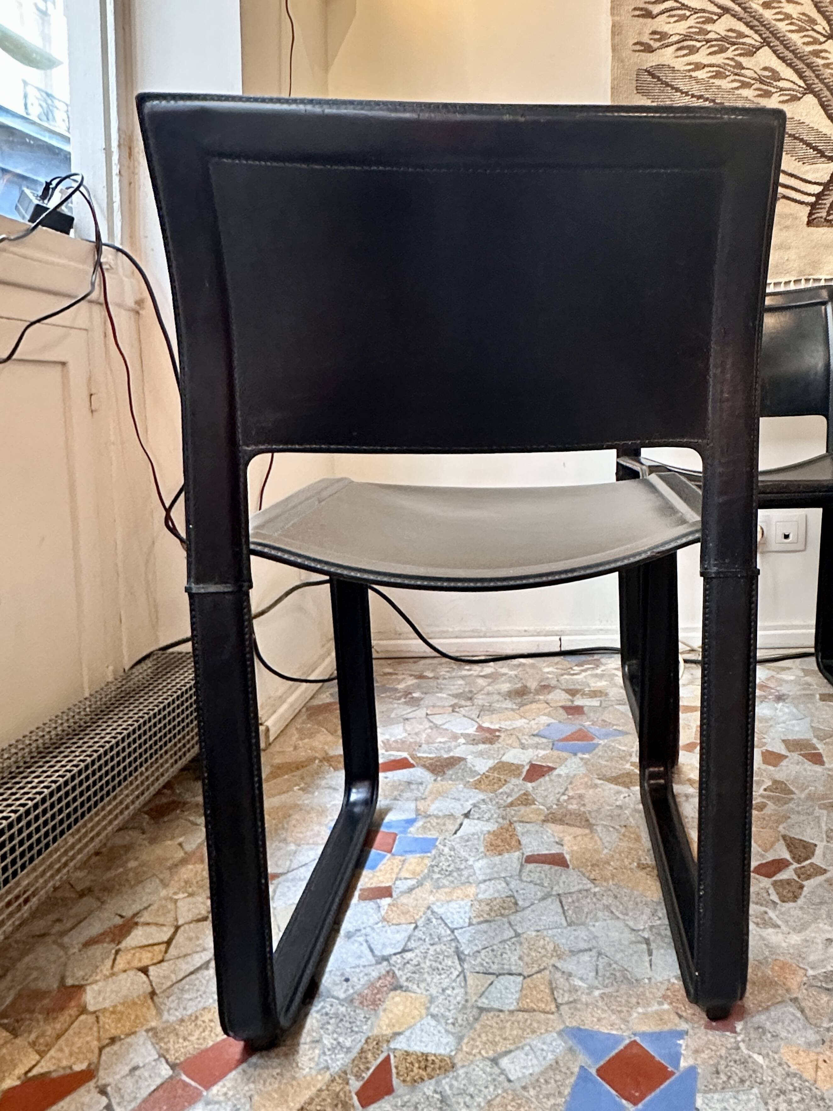 Set of six Mattéo Grassi chairs