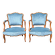 Paire fauteuils cabriolet Louis XV