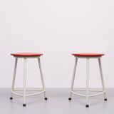 pair Ahrend de Cirkel Stools Design Friso Kramer 1950s Holland