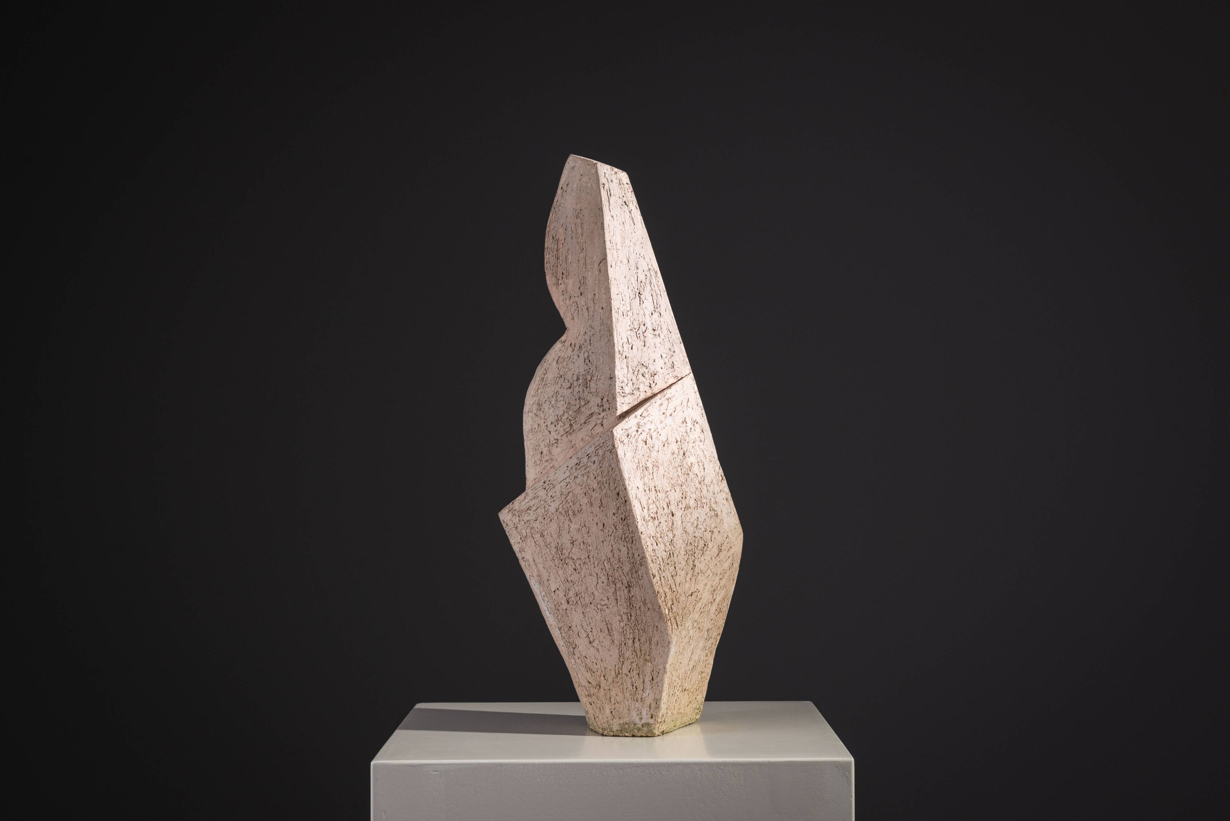 Large abstract monolithic sculpture