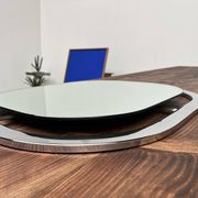 Bauhaus mirror in chrome-plated steel