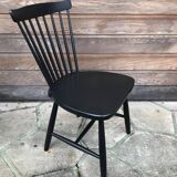 Set of 4 black Agafors chairs
