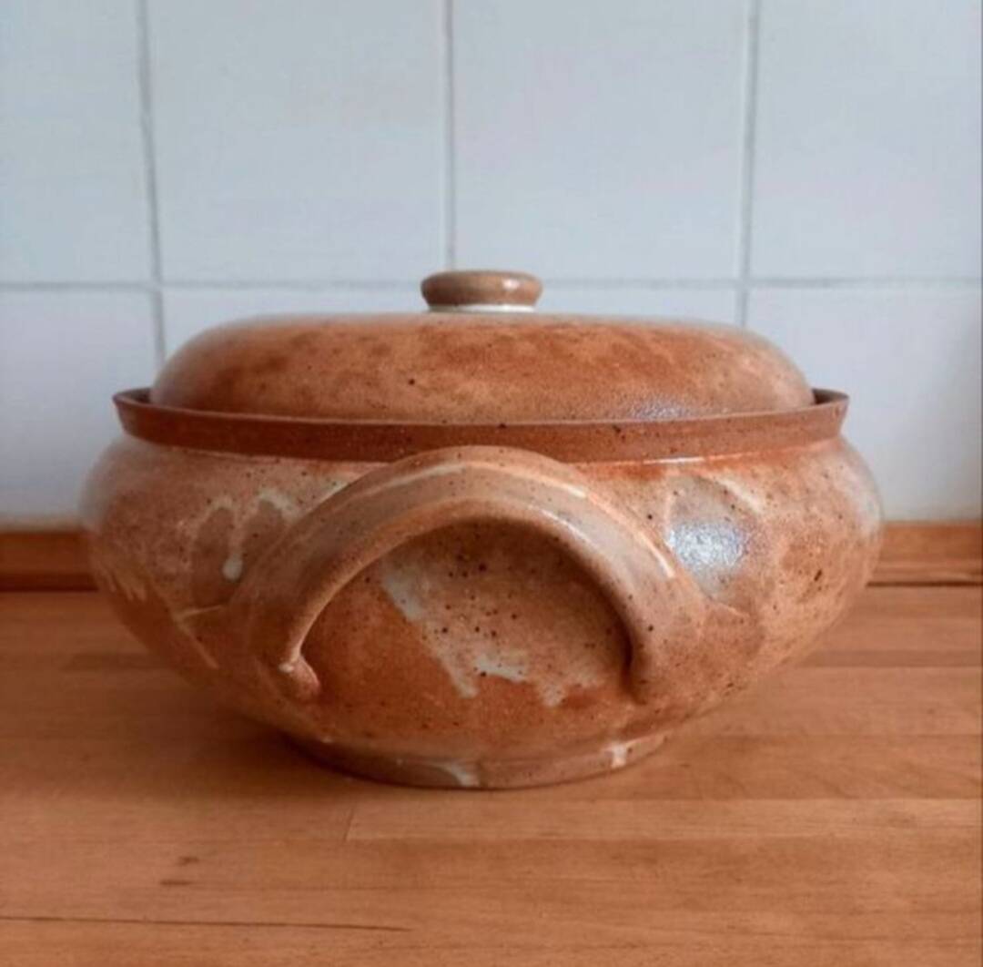 Stoneware soup tureen