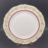 Limoges plates with gilding and burgundy rim – 1024DA3
