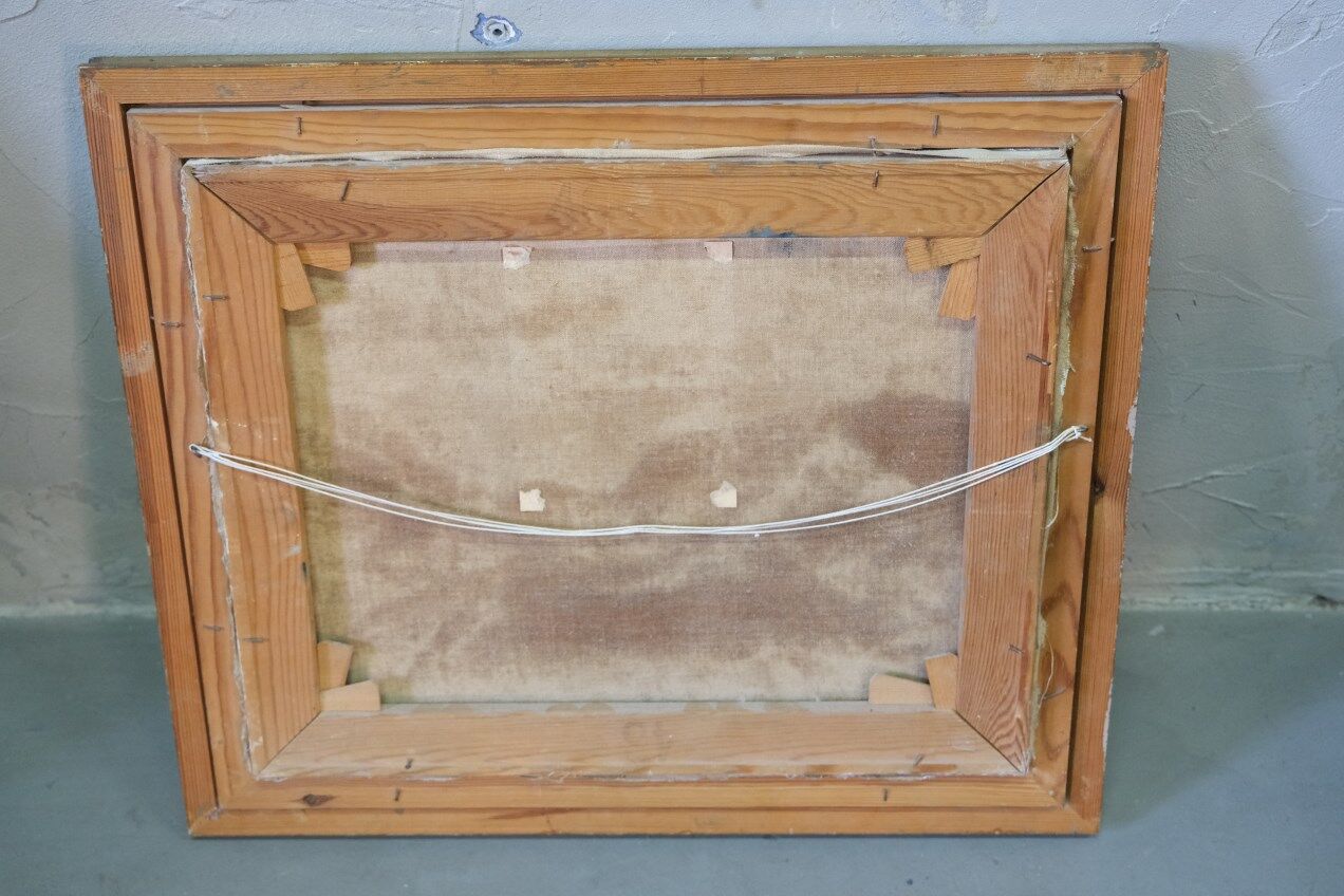 Carl Berndtsson, Swedish Modern Landscape, 1960s, Oil on Canvas, Framed