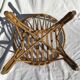 Fauteuil rotin enfant corbeille