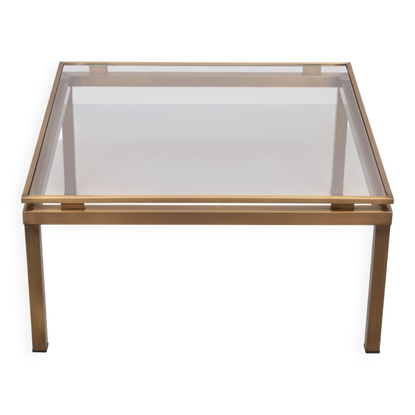 table basse carrée années 1970 France