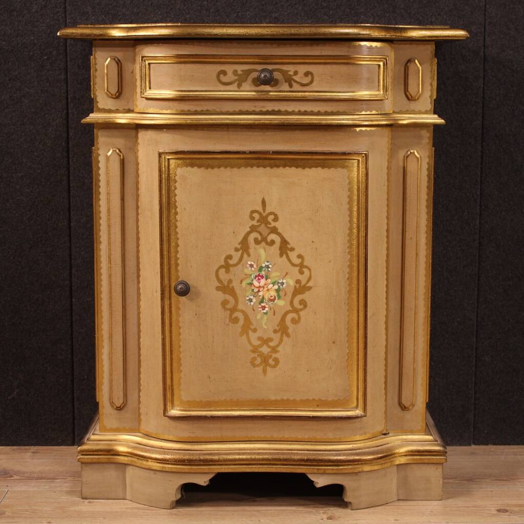 Tuscan lacquered and painted sideboard
