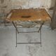 Table pliante fer forgé bistrot jardin
