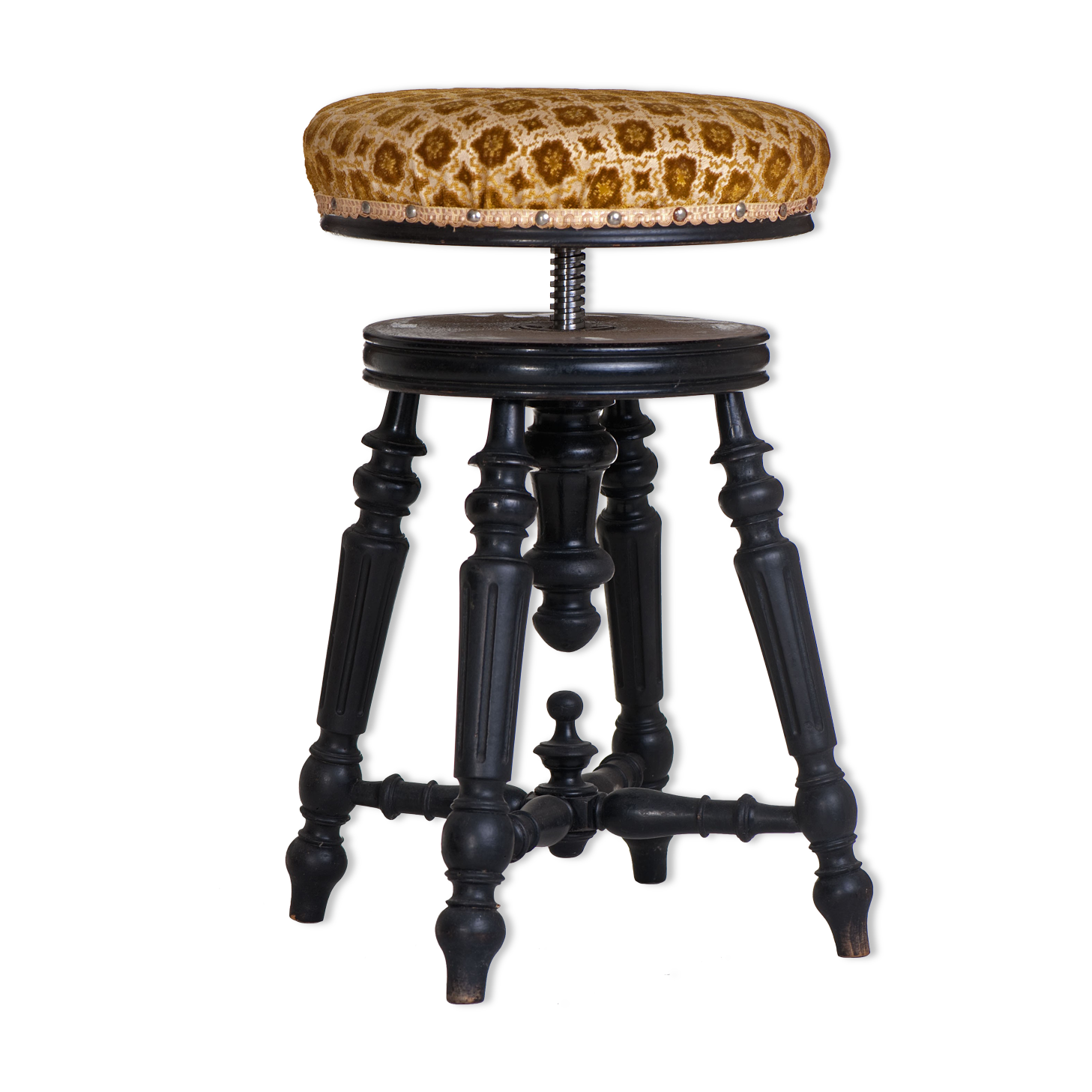 Adjustable seated piano stool Napoleon 3