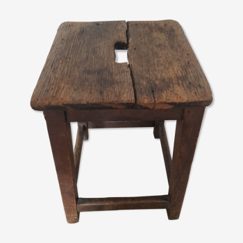 Tabouret en bois massif