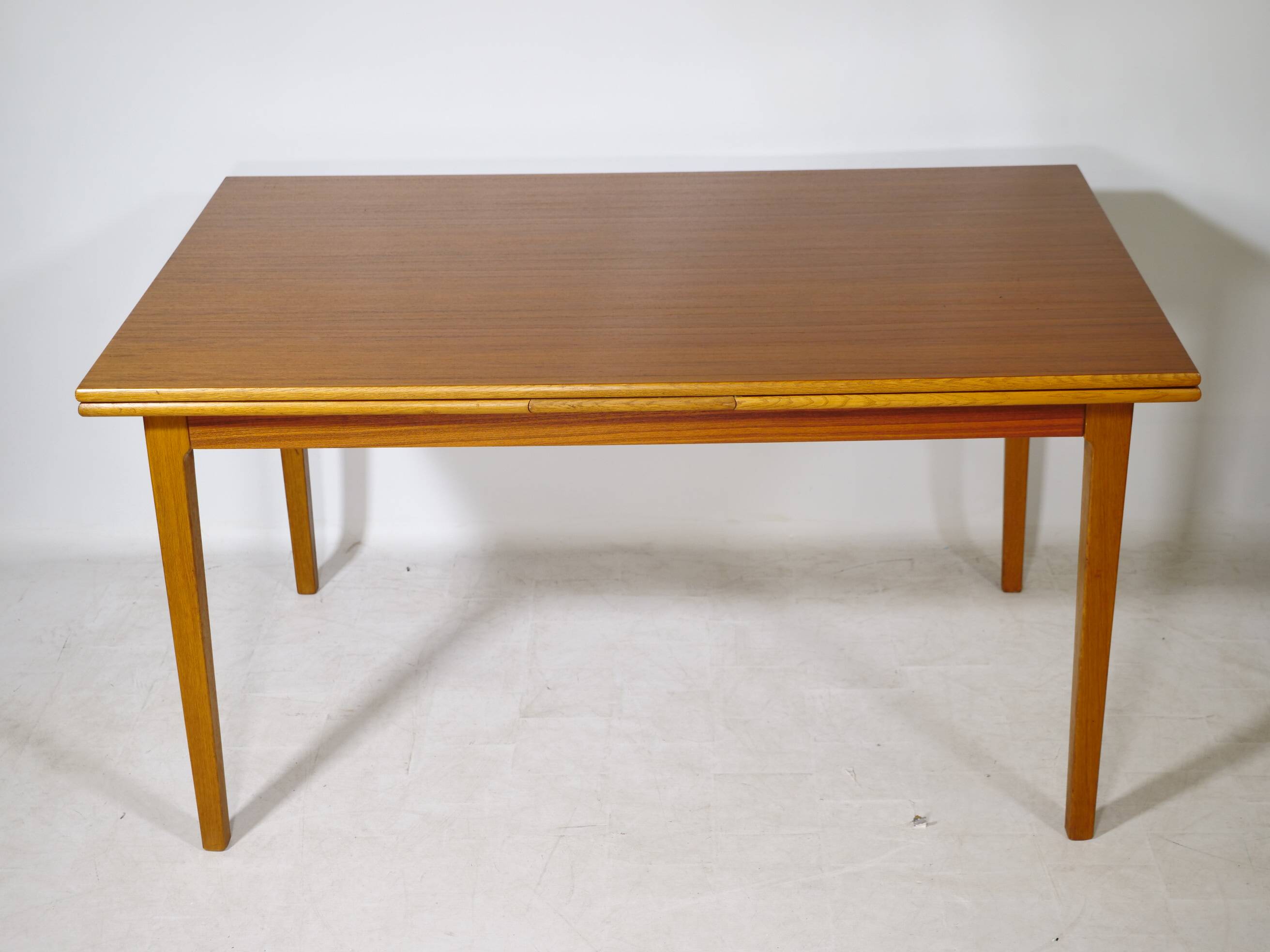 Extending Danish Mid-Century Teak Dining Table, 1960s