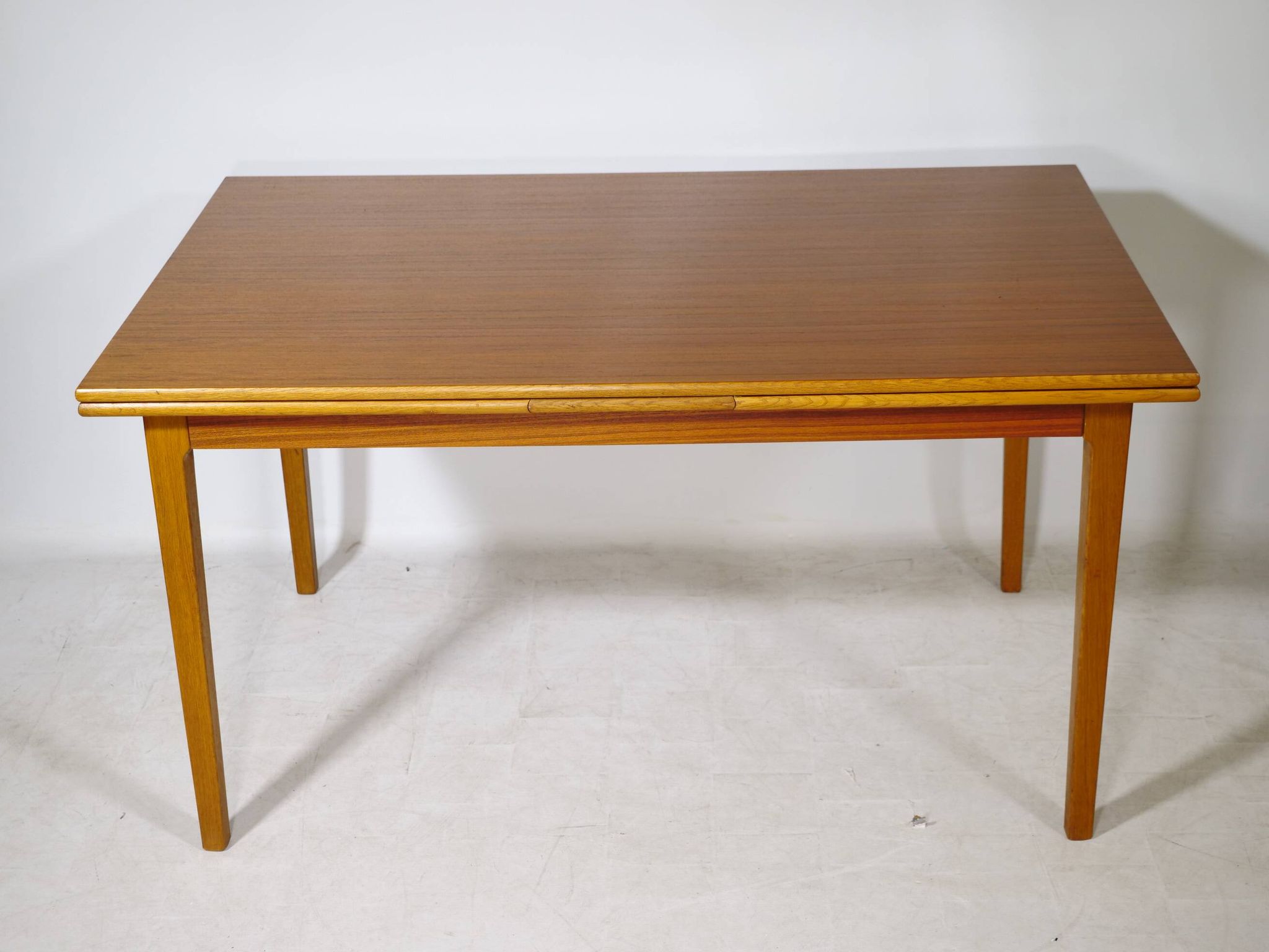 Extending Danish Mid-Century Teak Dining Table, 1960s