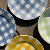 Set of 9 Digoin plates Scottish model