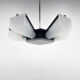 Mid-Century Plastic and Metal Chandelier by Lidokov, Czechoslovakia