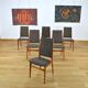 Set of 6 Danish Chairs by Schionning & Elgaard for Randers 1960