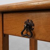 Set of 2 vintage nightstands in solid oak, France ca. 1960