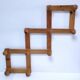Vintage solid pine accordion coat rack