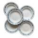 5 Pasteur Moulin des Loups & Hamage ironstone soup plates