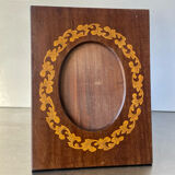Cadre photo en bois art nouveau, en bois intarsia 20 cm x 15 cm