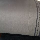 Footrest in cotton and linen (Bi-color)