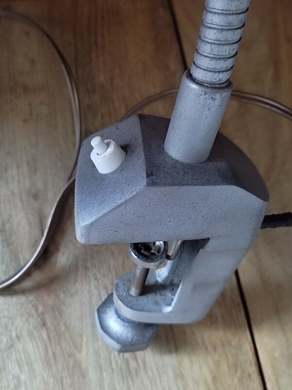 Vintage patinated industrial metal study desk lamp old dp1121b32