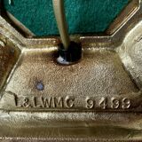 Lampe à poser vintage en cuivre doré