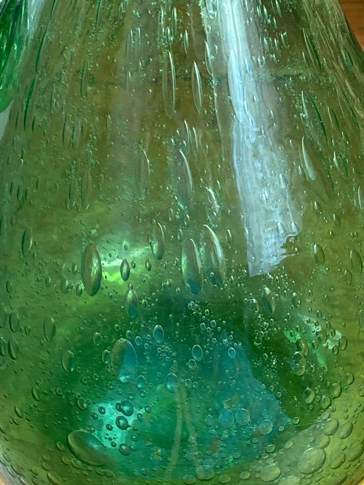 Blown glass bubble carafe Biot