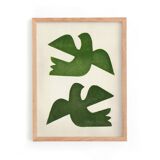 Painting - 30x40cm - Birds - signed eawy