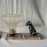 Art deco night light lamp