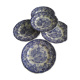 Lot de 5assiettes creuses BP en faïence de Sarreguemines