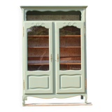 Buffet, meuble de rangement vitré ancien, rénové