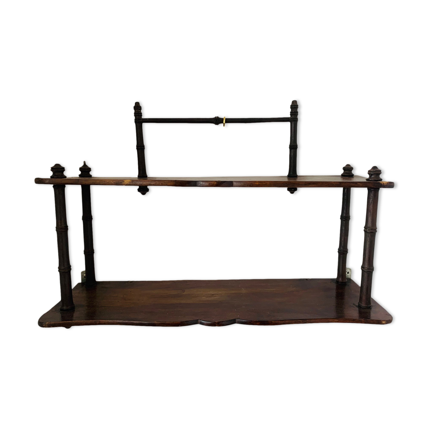 Small old shelf in wood and bamboo, 1900