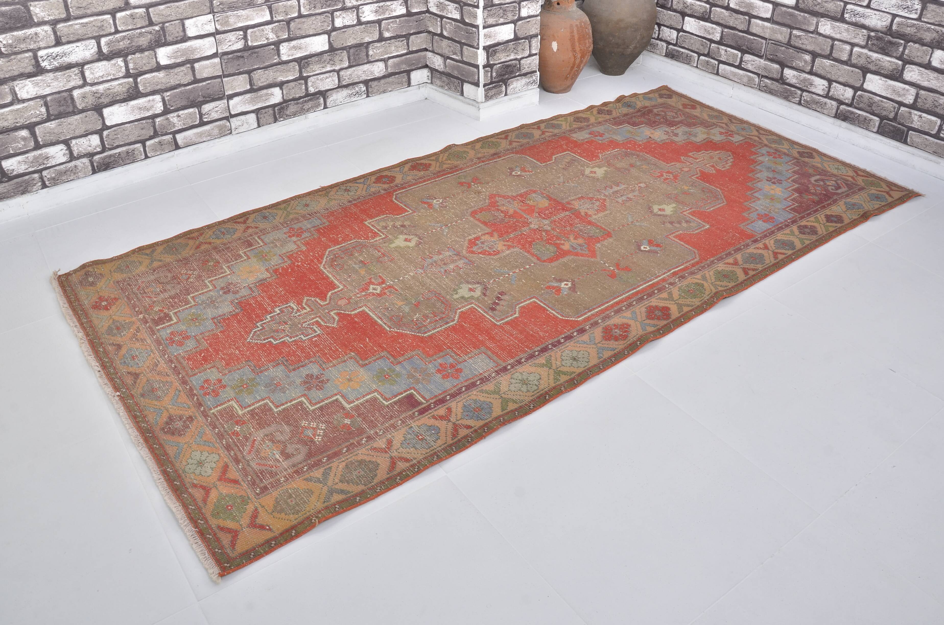 Red & Beige Turkish Handmade Rug sku 2406