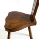 Solid wood chair with an ornate, hand-carved backrest – Made in Spain