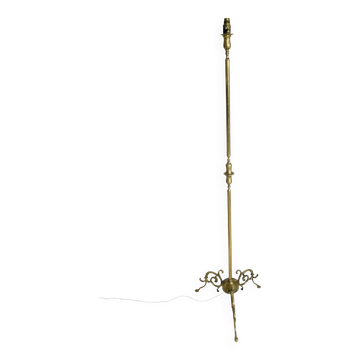 Lampadaire tripode en laiton