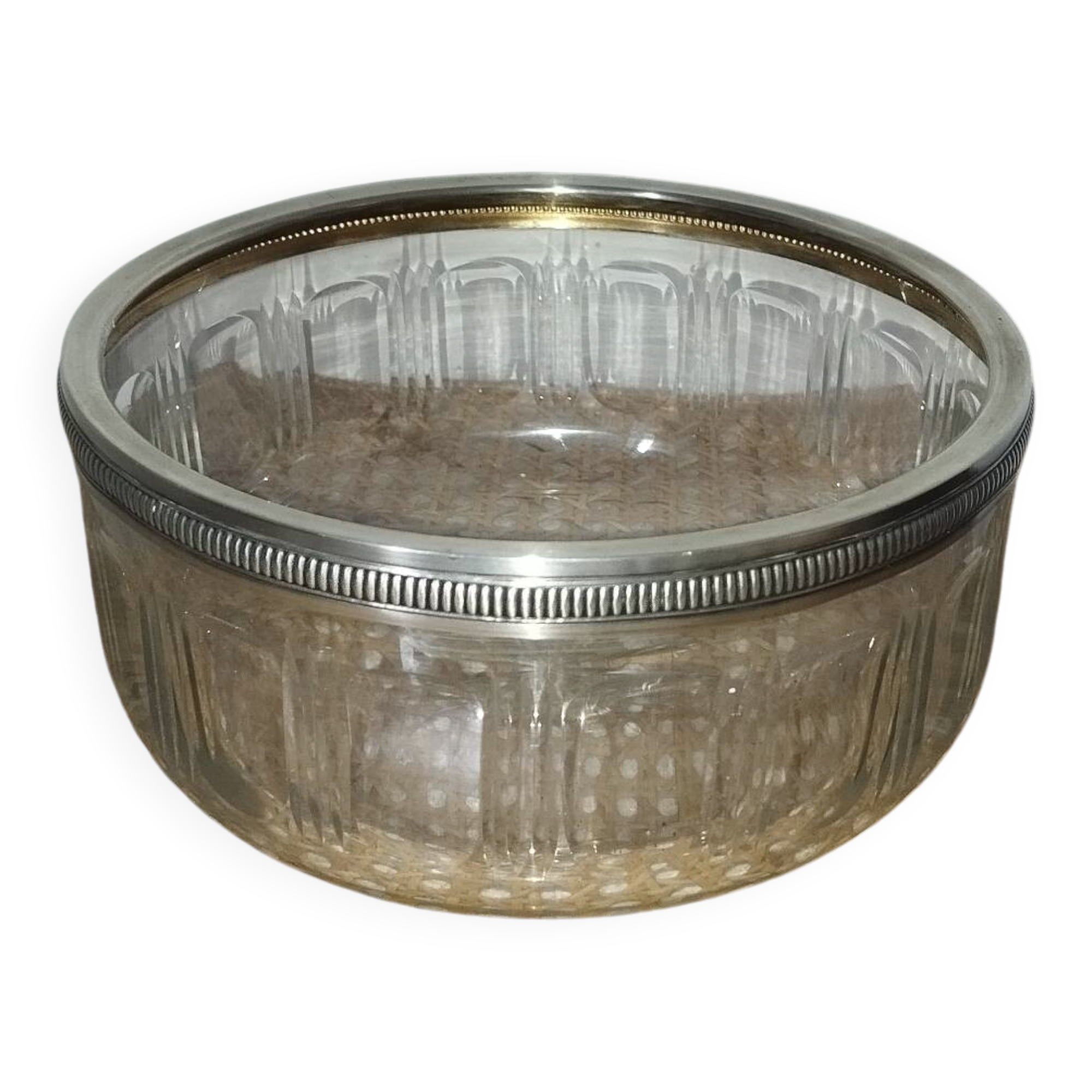 Solid silver crystal cup