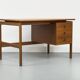 Teak Desk with 3 Drawers from GV Møbler, 1960s
