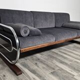 Bauhaus Chrome Sofa by Robert Slezak for Slezak Factories, 1930s