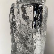 Frosted glass vase from the 1970s
