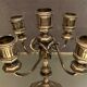 Regency-style 4-spoke metal chandelier with silver patina