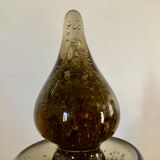 Carafe en verre bullé La Rochère 1960